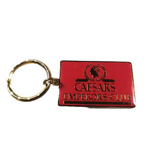 Caesars Emperor's Club Metal Keychain Gambling
